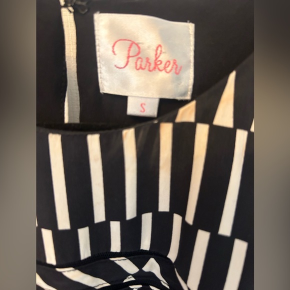 Parker Black & White A-Line Mini Dress. NWT. Size Small - Picture 7 of 14